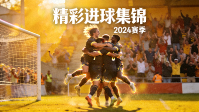 足球比赛精彩进球瞬间集锦视频封面，球员庆祝画面